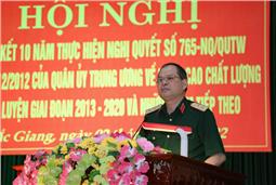 Đảng ủy Sư đoàn 3 tổng kết 10 năm thực hiện Nghị quyết 765 của Quân ủy Trung ương